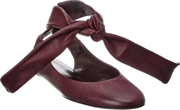 The Attico Cloe Leather Ballet Flat