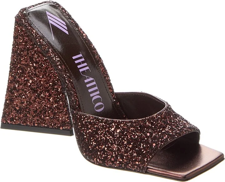 The Attico Devon Glitter Mule