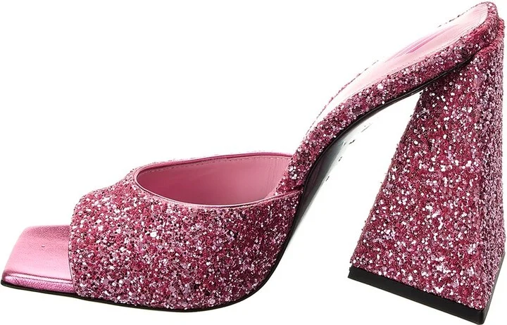 The Attico Devon Glitter Sandal - Image 2