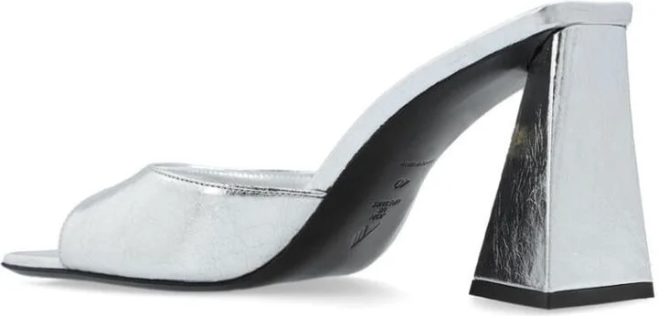 The Attico Devon Mini Leather Mules - Image 5