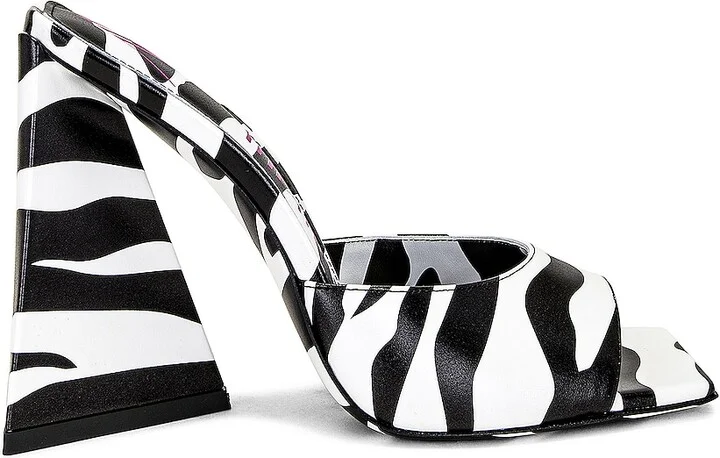 THE ATTICO Devon Mule in White,Black