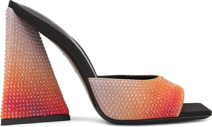 THE ATTICO Devon Mule Sandal in Orange