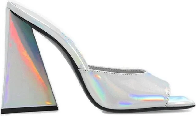 The Attico Devon Square Toe Slip-On Mules