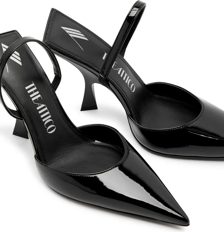 The Attico Ester 95 Patent Leather Slingback Mules - Image 3