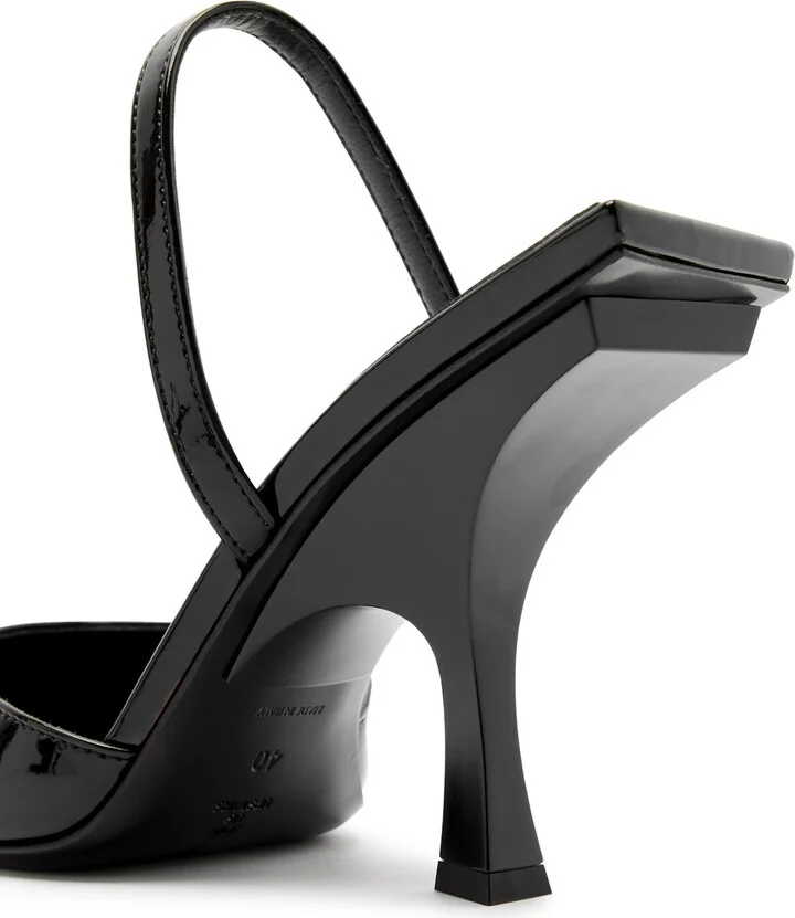 The Attico Ester 95 Patent Leather Slingback Mules - Image 4