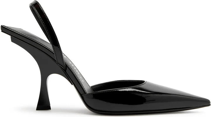 The Attico Ester 95 Patent Leather Slingback Mules