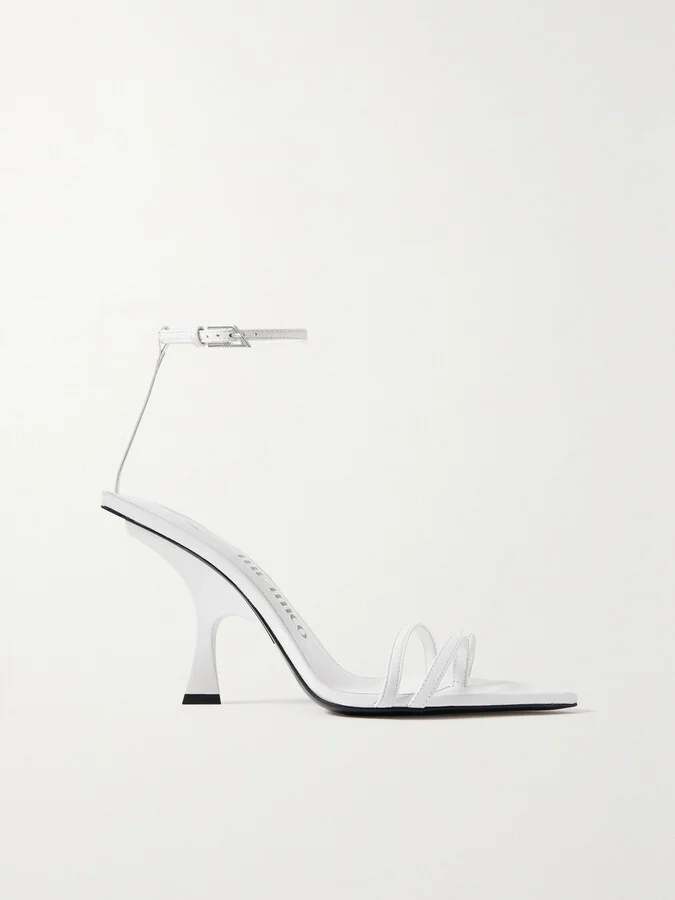 The Attico - Ester Leather Sandals - White