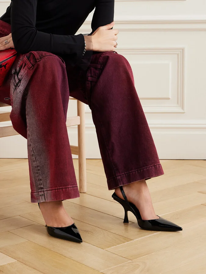The Attico - Ester Patent-leather Mules - Black - Image 2