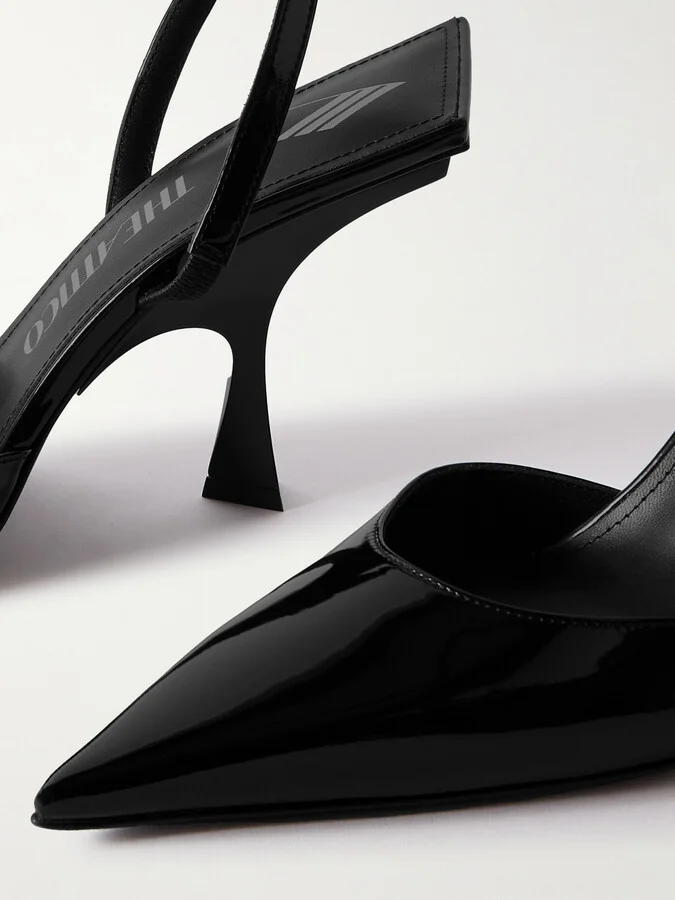 The Attico - Ester Patent-leather Mules - Black - Image 4