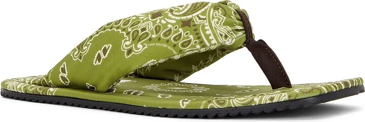 THE ATTICO Flip Flop Sandal in Green - Image 2