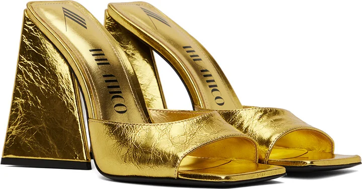 The Attico Gold Devon Mules - Image 4