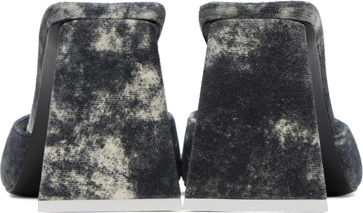 The Attico Gray Mini Devon Mules - Image 2