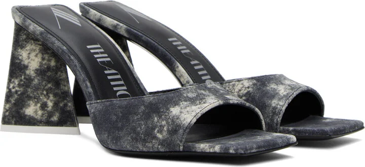 The Attico Gray Mini Devon Mules - Image 4