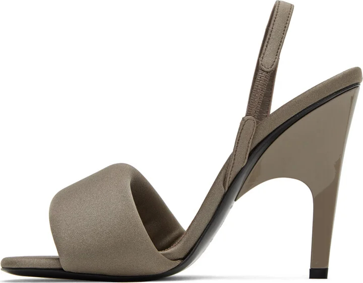 The Attico Gray Rem Heeled Sandals - Image 3