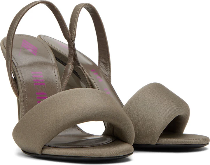 The Attico Gray Rem Heeled Sandals - Image 4