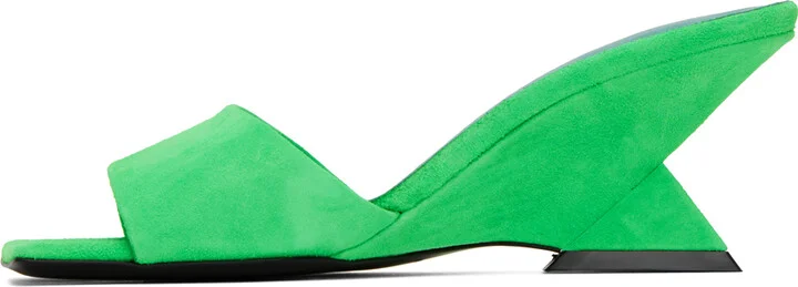 The Attico Green Cheope Mules - Image 3