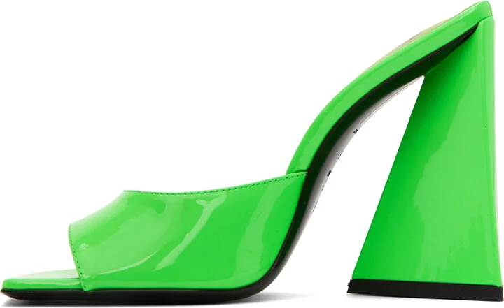 The Attico Green Devon Heeled Sandals - Image 3