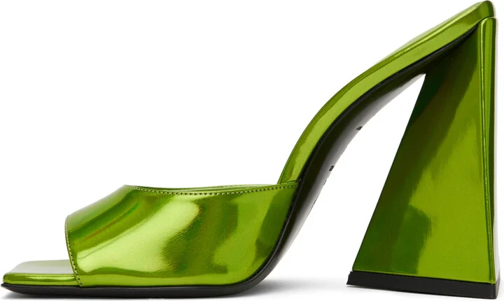 The Attico Green Devon Mules - Image 3