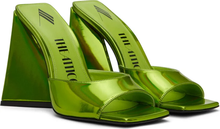 The Attico Green Devon Mules - Image 4