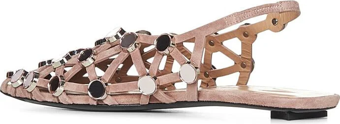 The Attico "Grid" Ballet Shoes - Image 3