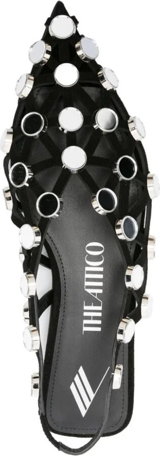 The Attico Grid Slingback Ballets - Image 3