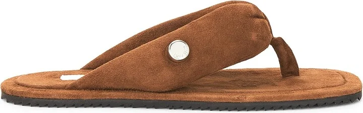 THE ATTICO Indie Flat Thong Sandal in Brown