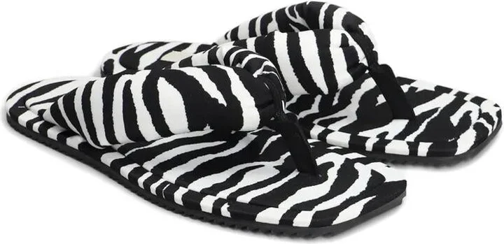 The Attico "Indie" Flip-Flops Cappuccino And Black - Image 2