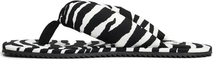 The Attico "Indie" Flip-Flops Cappuccino And Black - Image 3