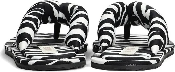 The Attico "Indie" Flip-Flops Cappuccino And Black - Image 4