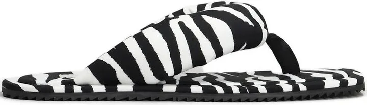 The Attico "Indie" Flip-Flops Cappuccino And Black
