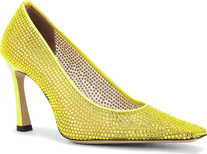 THE ATTICO Juno 95m Pump in Yellow - Image 2
