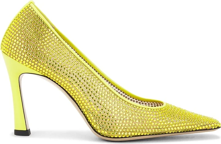 THE ATTICO Juno 95m Pump in Yellow