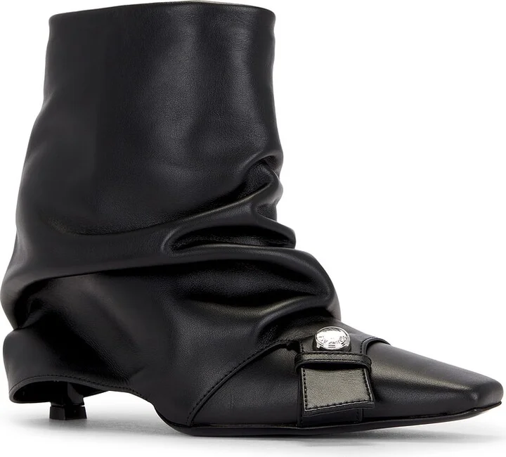 THE ATTICO Juno 95mm Ankle Boot in Black - Image 2