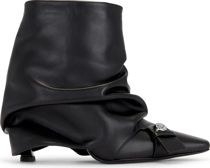 THE ATTICO Juno 95mm Ankle Boot in Black