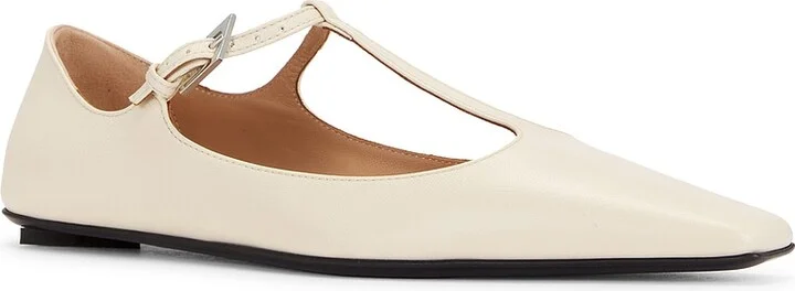 THE ATTICO Juno Ballerina Flat in Ivory - Image 2