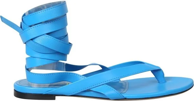 The Attico Lace-Up Flat Sandals
