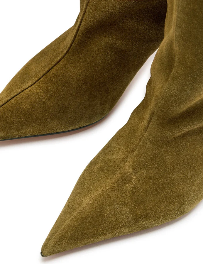 The Attico Lea 65 Suede Knee-high Boots - Image 3