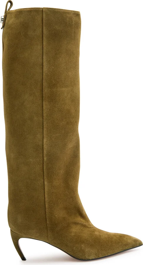 The Attico Lea 65 Suede Knee-high Boots