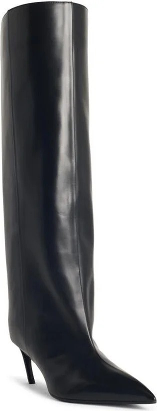 The Attico 'Lea' Black Leather Boots - Image 2