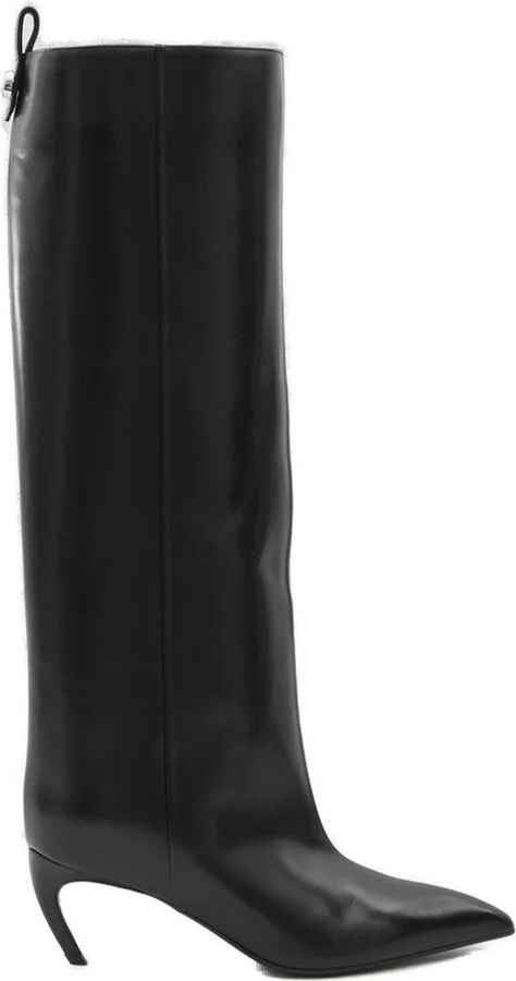 The Attico Lea Pointed-Toe Knee-High Boots