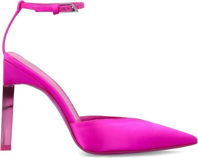 The Attico Logo Printed Pointe Toe Pumps