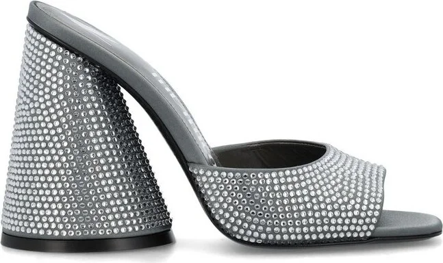 The Attico Luz Embellished Slip-On Mules
