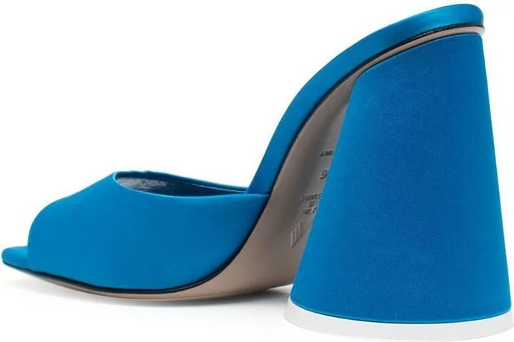 The Attico Luz Satin Mules - Image 4
