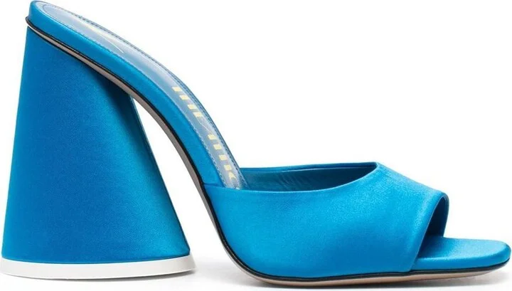The Attico Luz Satin Mules
