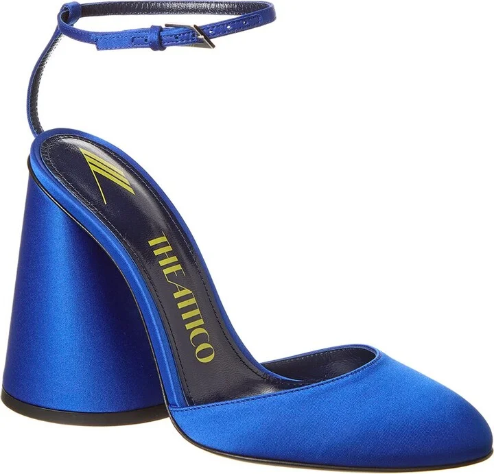 The Attico Luz Satin Slingback Pump