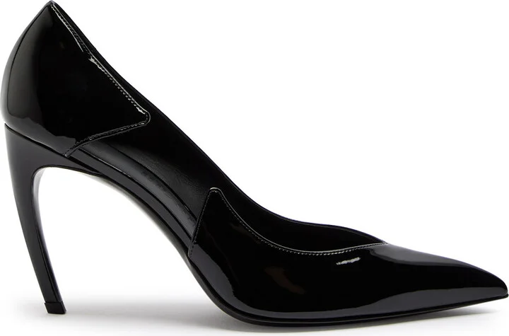 The Attico Mia 95 Cut-out Patent Leather Pumps