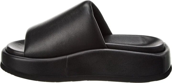 The Attico Mia Leather Flatform Sandal - Image 2