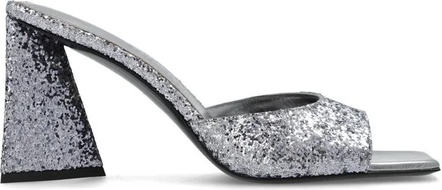 The Attico Mini Devon Embellished Slip-On Sandals