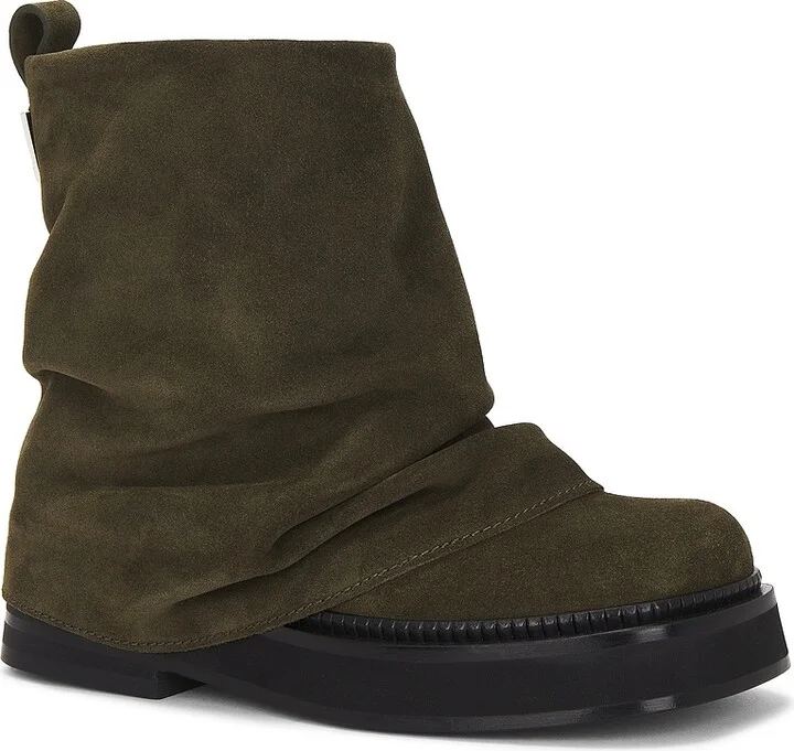 THE ATTICO Mini Robin Combat Boot in Army - Image 2