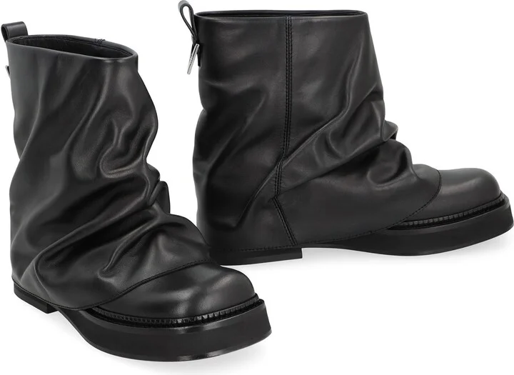 The Attico Mini Robin Combat Leather Boots - Image 3